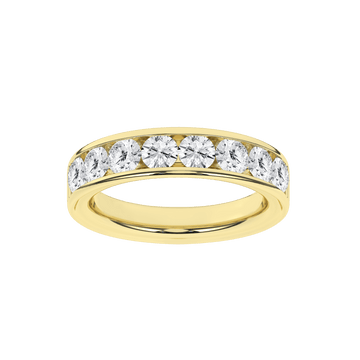 14K Yellow Gold Lab Grown 1.50CTW Channel Set Diamond Band