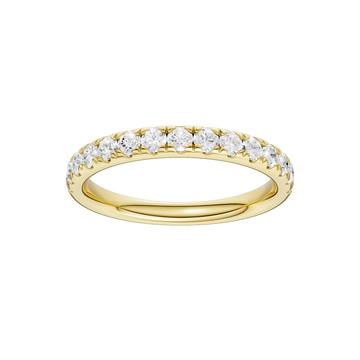14K Yellow Gold Lab Grown Diamond Band