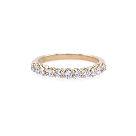 14K Yellow Gold Diamond Band