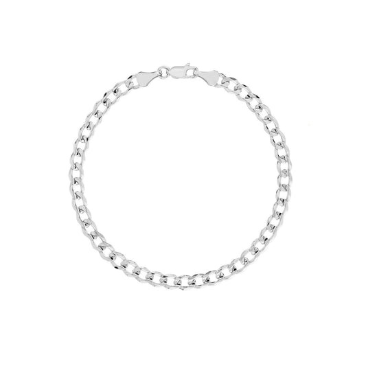 Sterling Silver 5.2mm Light Curb Chain Bracelet