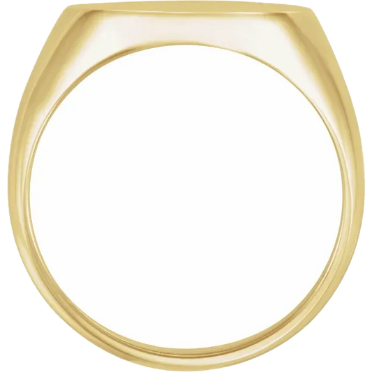 10K Oval Signet Ring