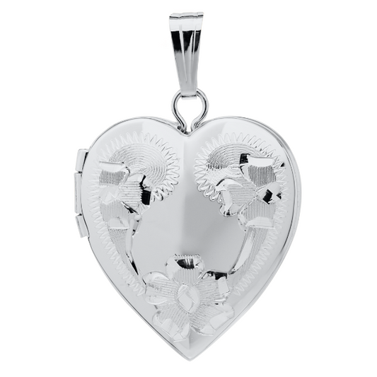 Sterling Silver Heart Locket Necklace