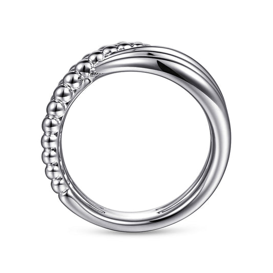 925 Sterling Silver Bujukan Lady's Twisted Ring