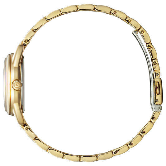 Ladies Goldtone Eco Drive Watch