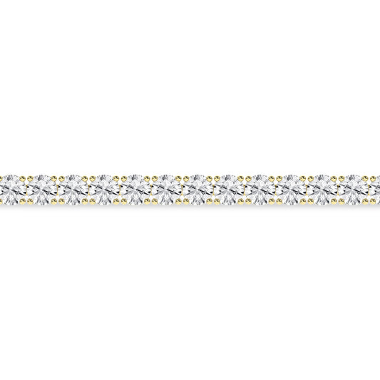 14K Yellow Gold Lab Grown 5.0CTW Diamond Tennis Bracelet