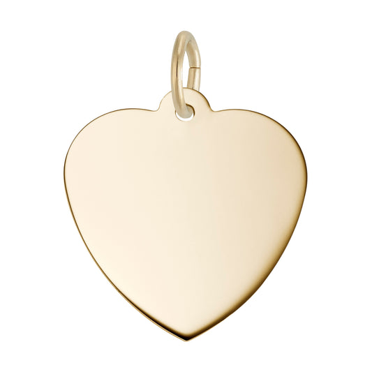 10K Yellow Gold Small Classic Heart Charm