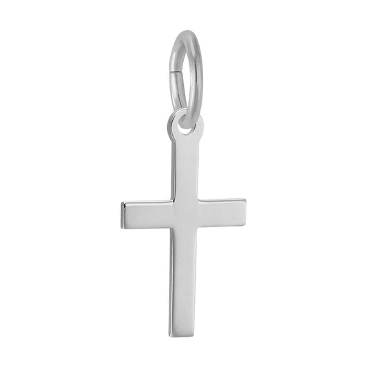 Sterling Silver Small Plain Cross Charm