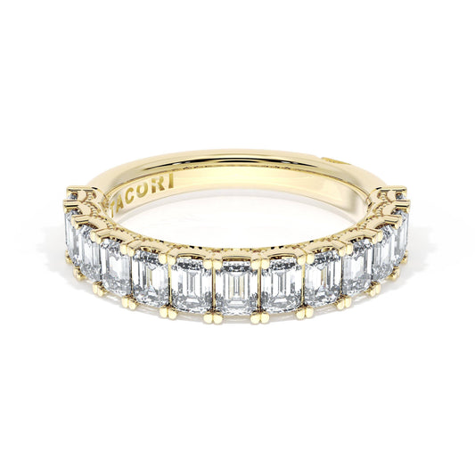 Tacori 18K Yellow Gold 2ctw Emerald Cut Diamond Eternity Band