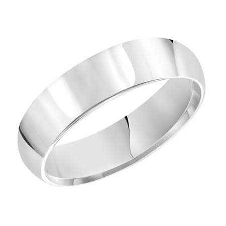 White Gold Comfort Fit Wedding Band