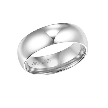 White Gold Comfort Fit Wedding Band