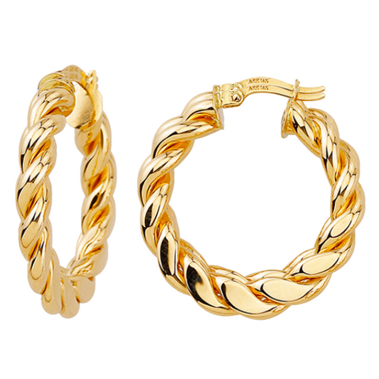 10K Large Graduated Rope Style Hoops