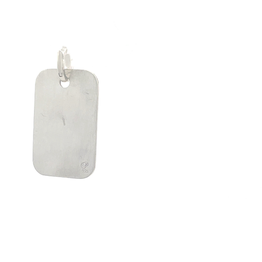 Sterling Silver Psalm 23 Dog Tag Pendant