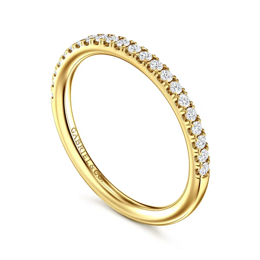 14K Yellow Gold Diamond Matching Wedding Band