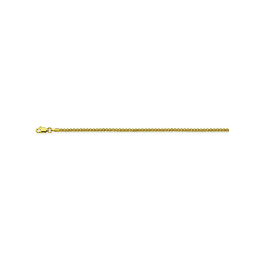 14K Yellow Gold 24" 1.6MM Wheat Chain