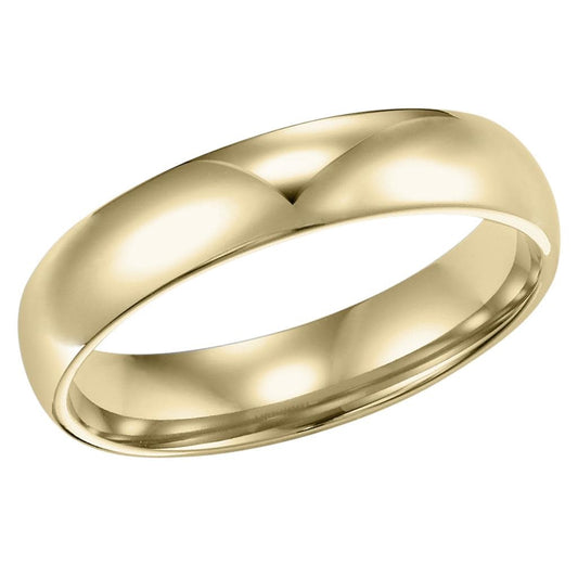 Low Dome Comfort Fit Plain 4mm Wedding Band