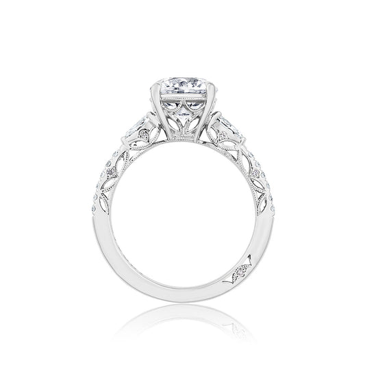 Tacori Dantela Round 3-Stone Engagement Ring Mounting